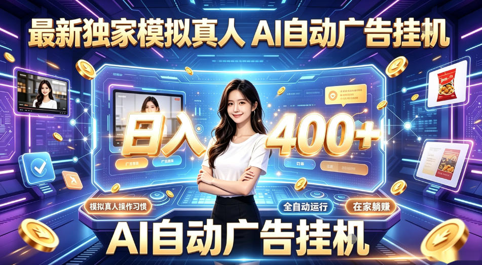 最新独家模拟真人，AI自动挂号挂G，日入400+，全程全自动运行，无需人工【揭秘】