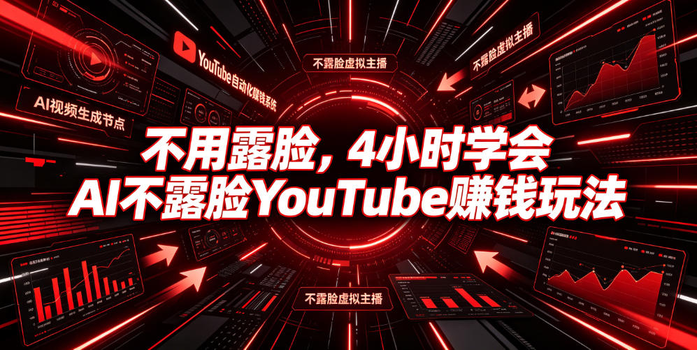 不用露脸，4小时学会AI不露脸YouTube賺钱玩法【原创双语字幕】
