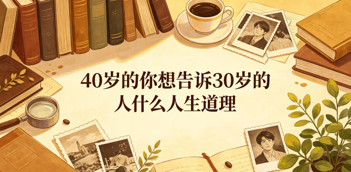 公众号付费文章：40岁的你想告诉30岁的人什么人生道理？