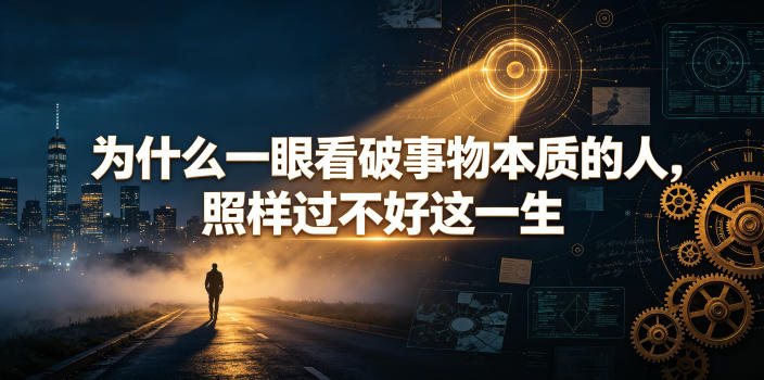 付费文章：为什么一眼看破事物本质的人，照样过不好这一生